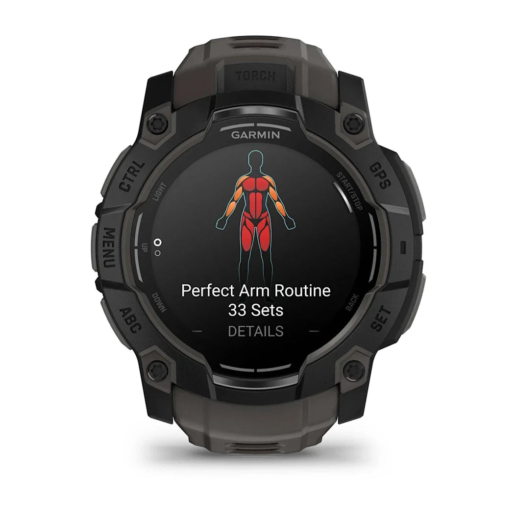 Garmin Instinct 3 – 50 mm AMOLED Black with Charcoal Band