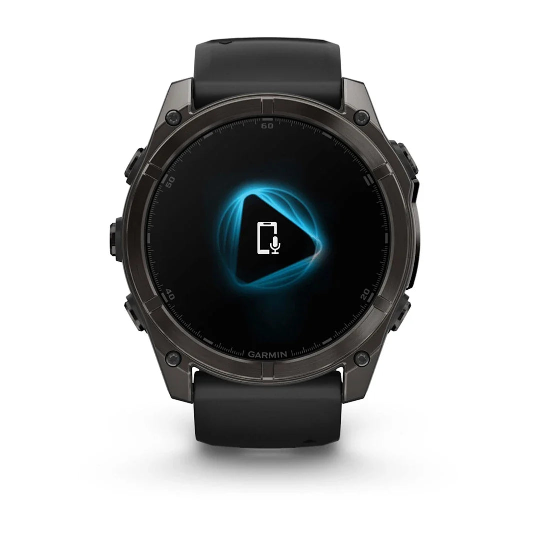 Garmin fēnix 8 – 51 mm AMOLED Sapphire Carbon Gray DLC Titanium with Black / Pebble Gray