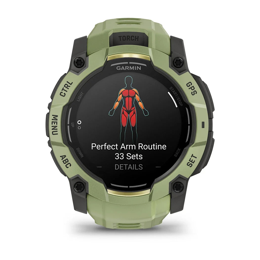 Garmin Instinct 3 – 50 mm AMOLED Fern Green with Fern Green Band