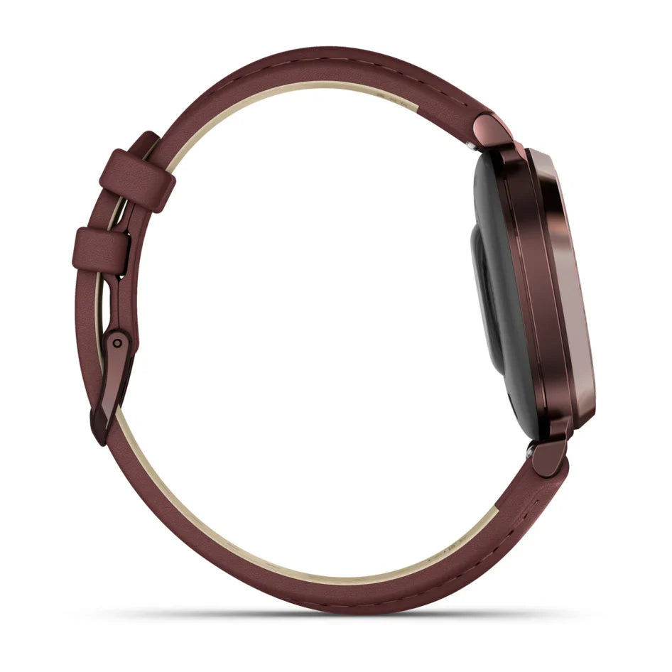 Garmin Lily 2 Classic Dark Bronze with Mulberry Leather Band Smartwatch