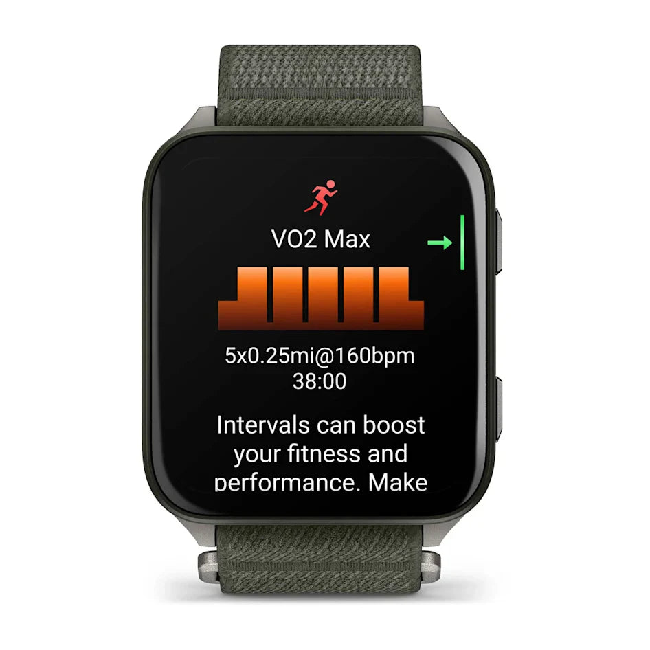 Garmin Venu X1 Moss with Titanium Caseback and Moss ComfortFit Nylon Band Smartwatch
