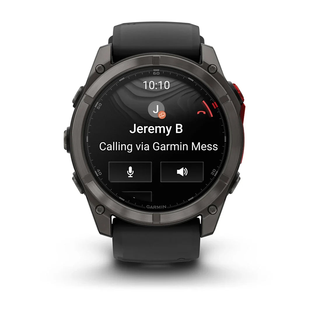 Garmin fēnix 8 Pro 51 mm MicroLED Sapphire Carbon Gray DLC Titanium with Black/Pebble Gray Silicone Band