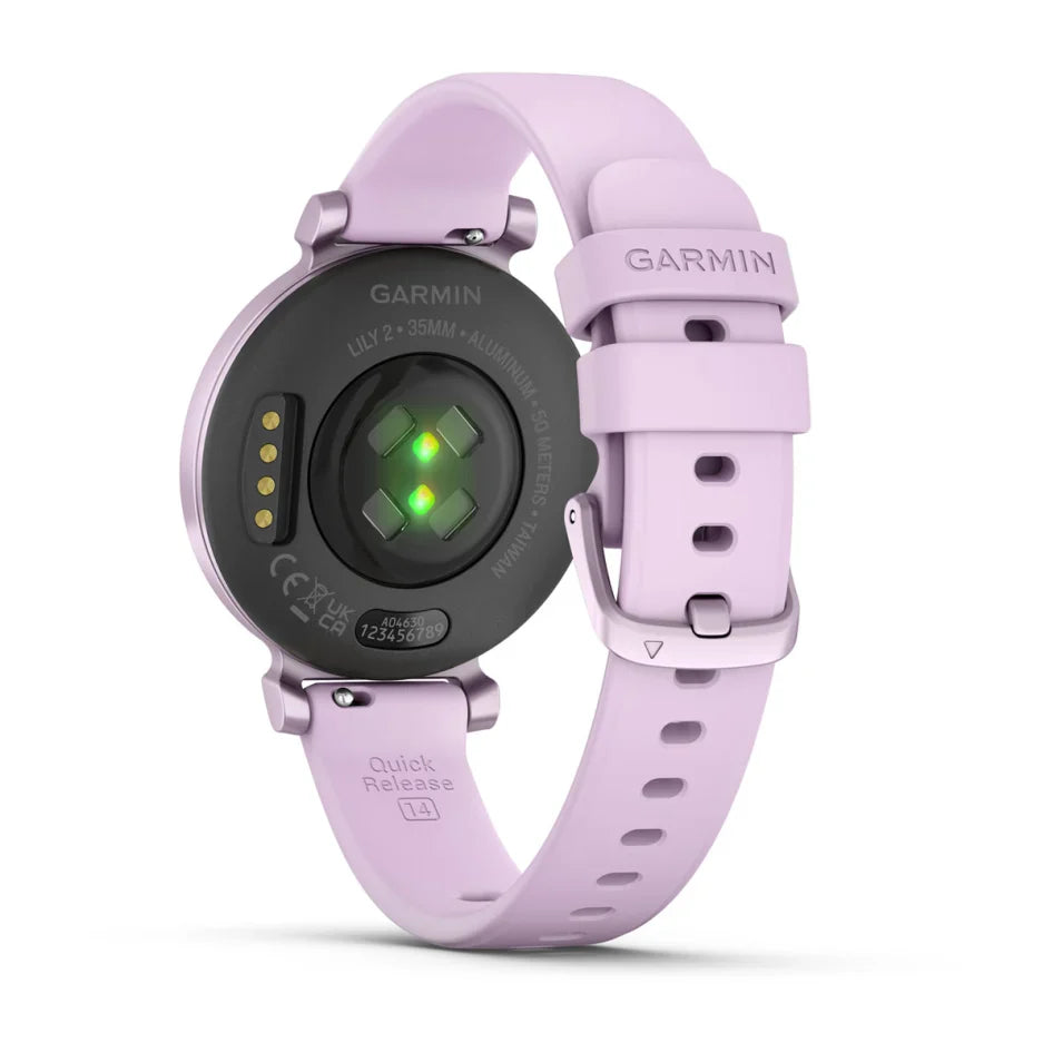 Garmin Lily 2 Metallic Lilac with Lilac Silicone Band Smartwatch