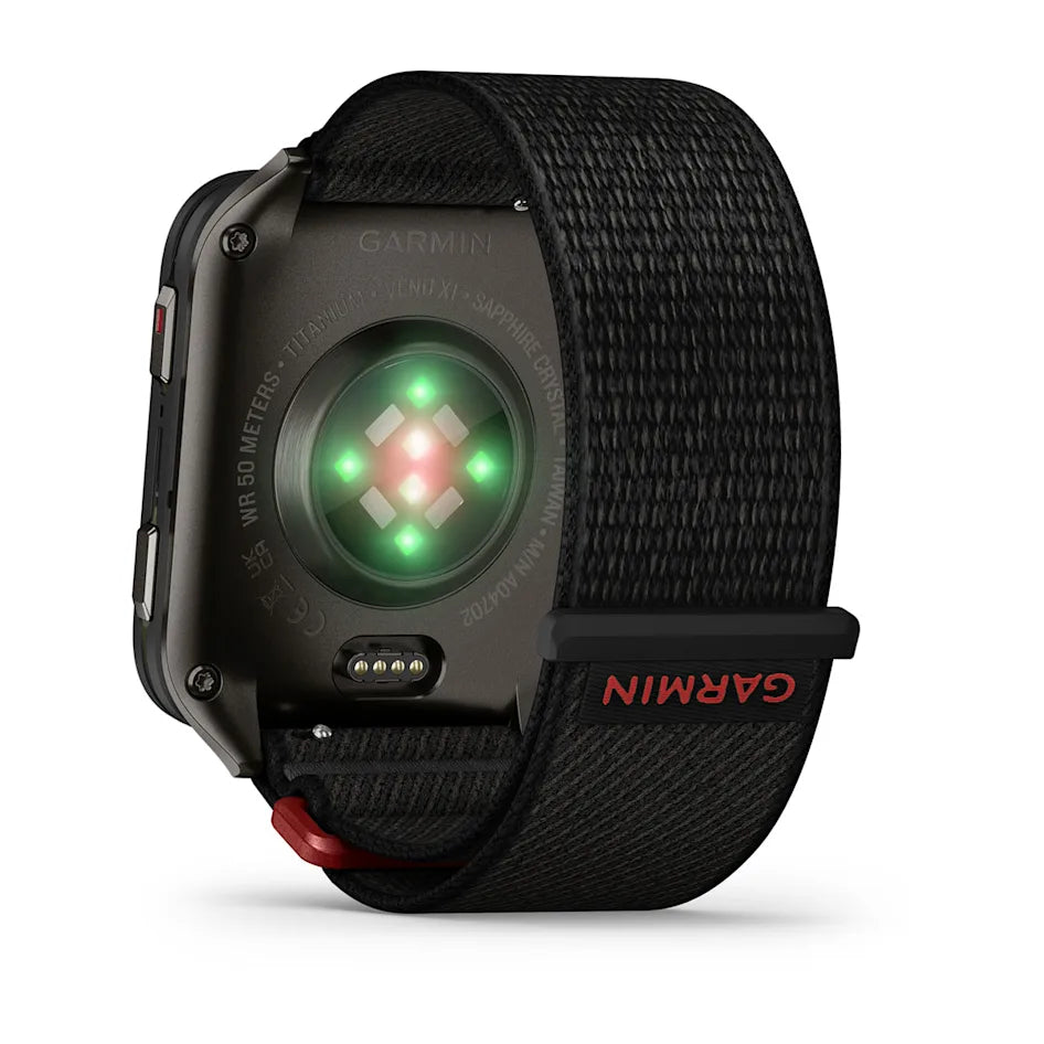 Garmin Venu X1 Black with Slate Titanium Caseback and Black ComfortFit Nylon Band Smartwatch