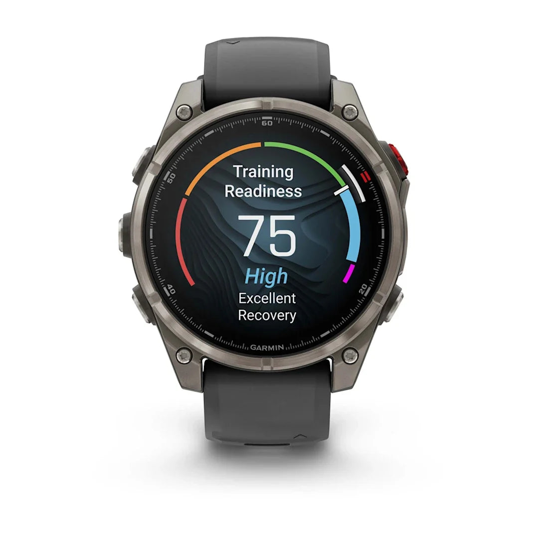 Garmin fēnix 8 Pro 47 mm AMOLED Sapphire Titanium with Graphite / Black Silicone Band