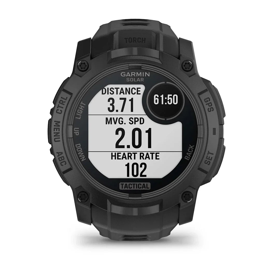 Garmin Instinct 3 – 50 mm Solar Tactical Edition Black with Black Band