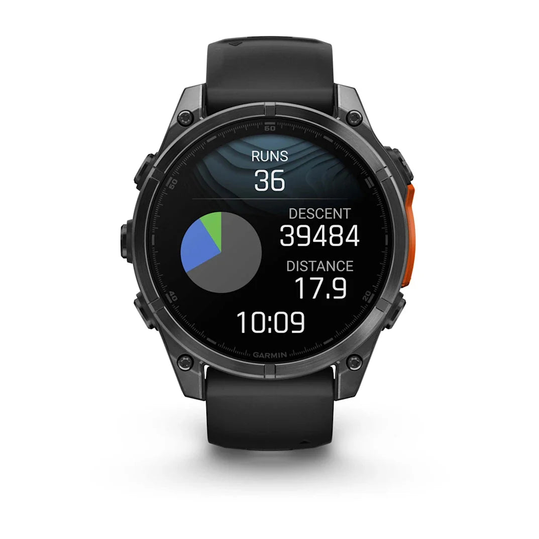 Garmin fēnix 8 – 47 mm AMOLED Slate Gray with Black Silicone Band