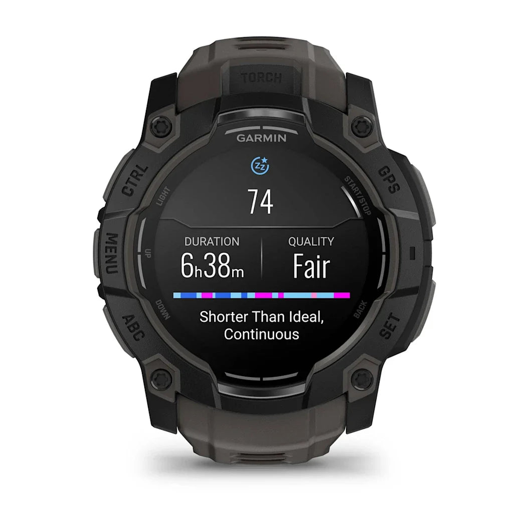 Garmin Instinct 3 – 50 mm AMOLED Black with Charcoal Band