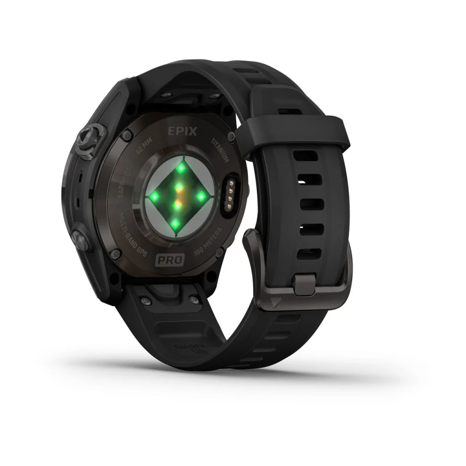 Garmin epix Pro (Gen 2) Sapphire Edition 42 mm Carbon Gray DLC Titanium with Black Band