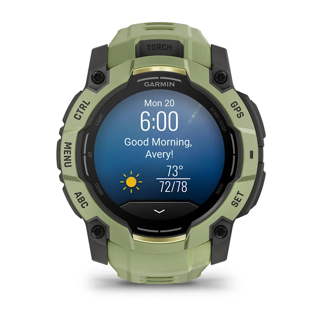 Garmin Instinct 3 – 50 mm AMOLED Fern Green with Fern Green Band