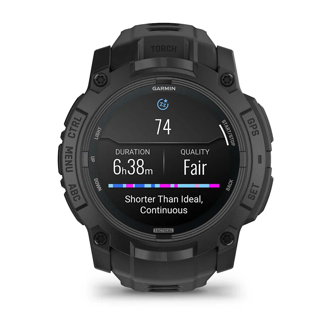 Garmin Instinct 3 – 50 mm AMOLED Tactical Edition Black with Black Band