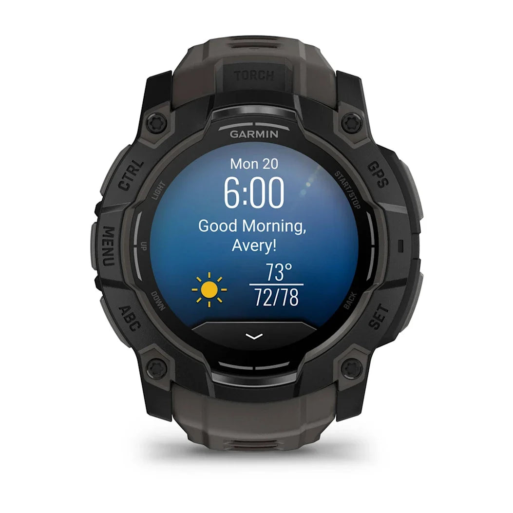 Garmin Instinct 3 – 50 mm AMOLED Black with Charcoal Band