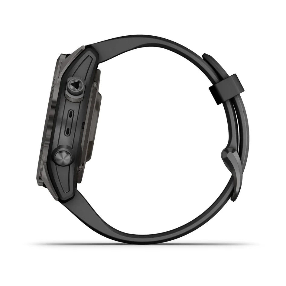 Garmin epix Pro (Gen 2) Sapphire Edition 42 mm Carbon Gray DLC Titanium with Black Band