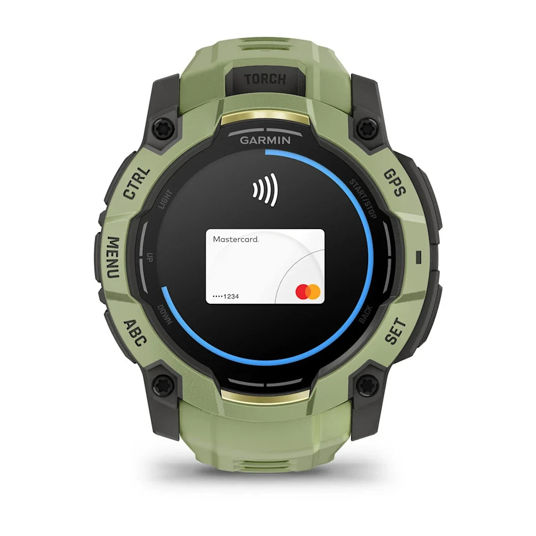 Garmin Instinct 3 – 50 mm AMOLED Fern Green with Fern Green Band