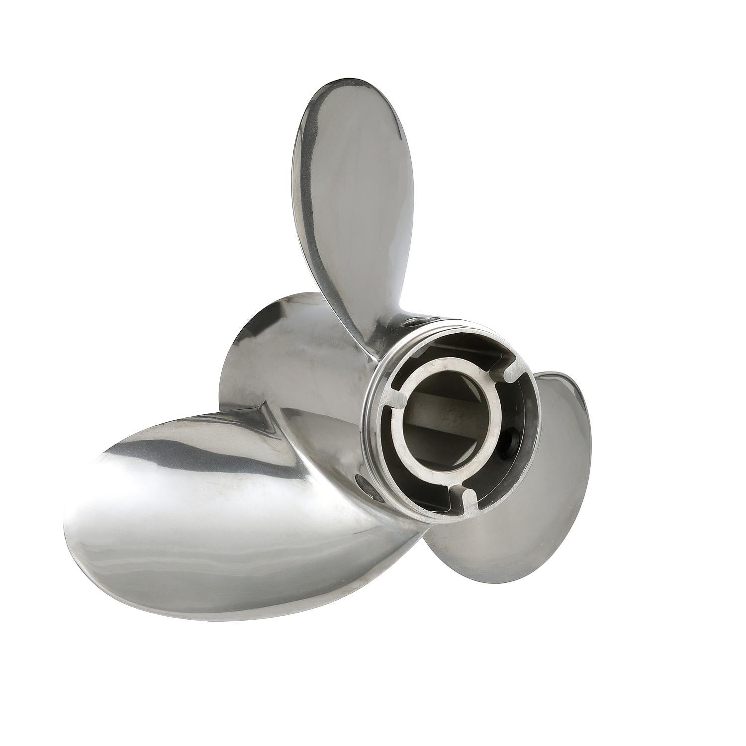 Quicksilver Thunderbolt Propeller High Polished Stainless Finish, 14.8" Diameter x 21" Pitch, Right Hand Rotation