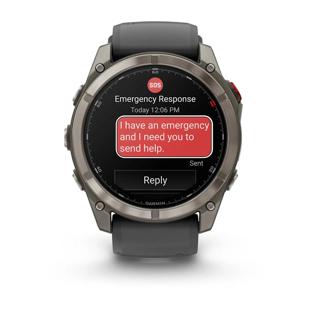 Garmin fēnix 8 Pro 51 mm AMOLED Sapphire Titanium with Graphite / Black Silicone Band