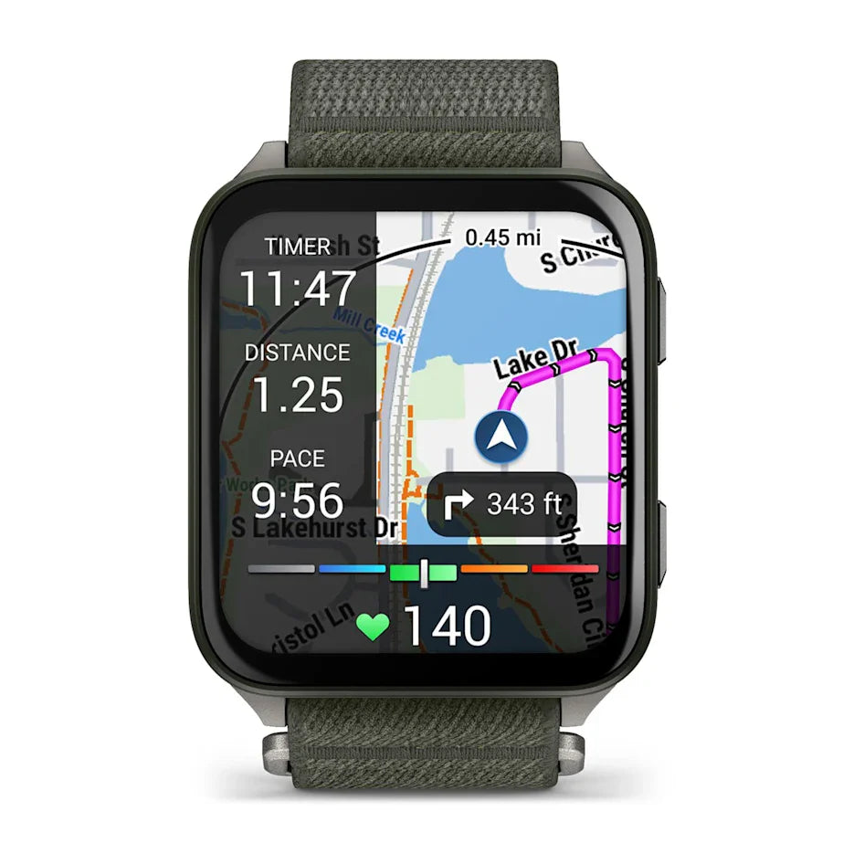 Garmin Venu X1 Moss with Titanium Caseback and Moss ComfortFit Nylon Band Smartwatch