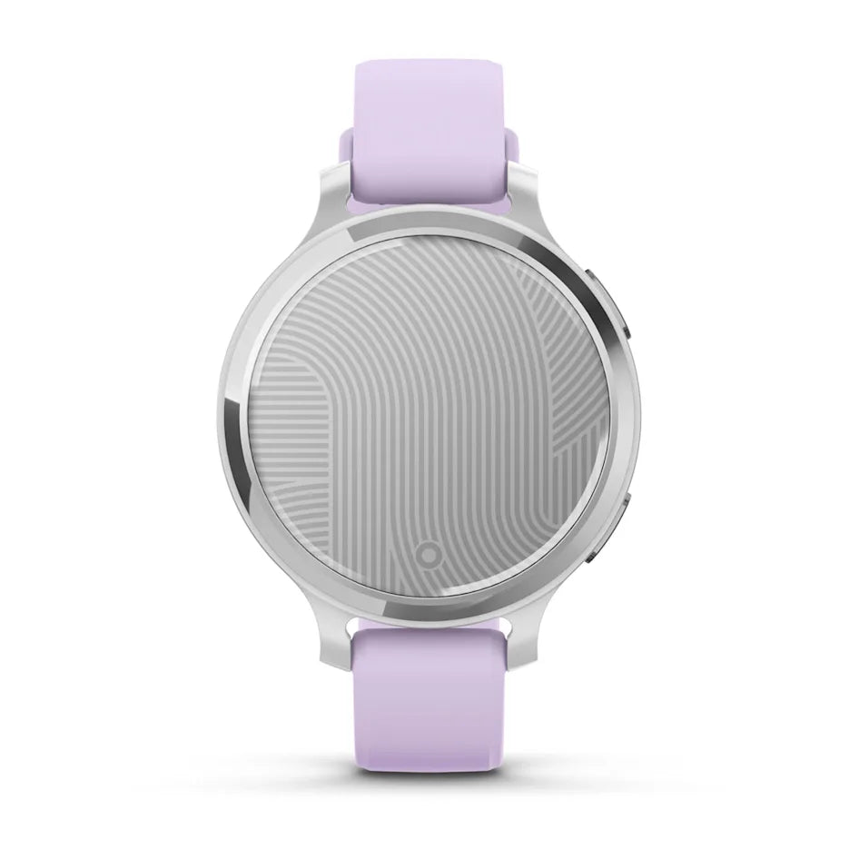 Garmin Lily 2 Active Silver with Purple Jasmine Silicone Band Smartwatch