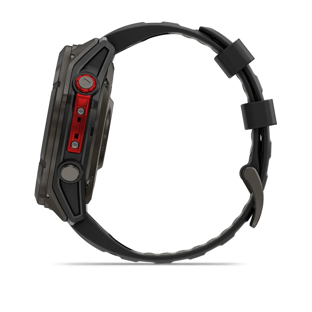 Garmin fēnix 8 Pro 51 mm MicroLED Sapphire Carbon Gray DLC Titanium with Black/Pebble Gray Silicone Band