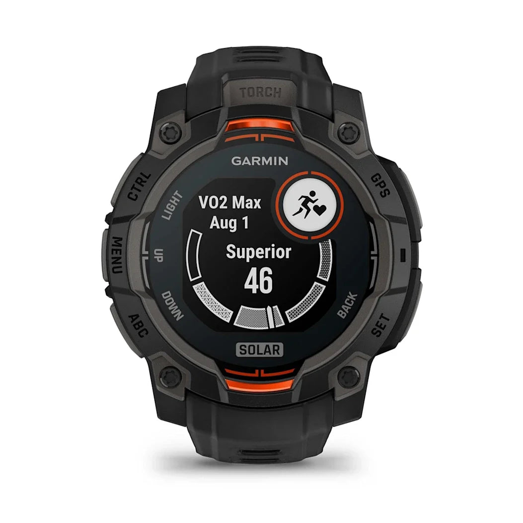 Garmin Instinct 3 – 45 mm Solar Black with Black Band