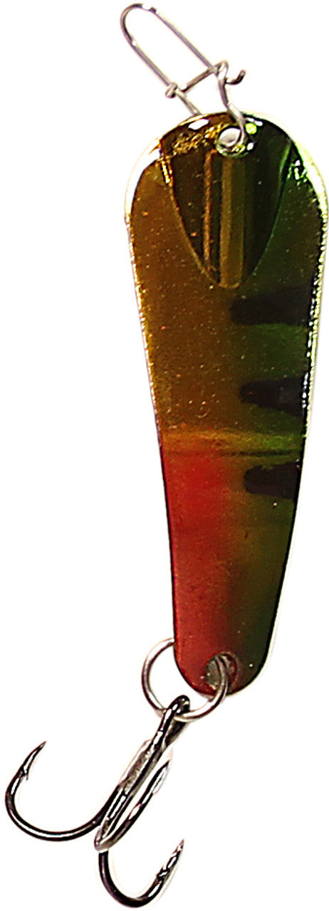Custom Jigs & Spins Slender Spoon Pro Painted 2.25 1/4 oz Gold Alewife