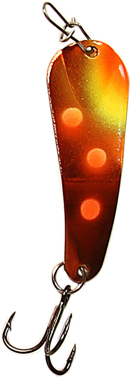 Custom Jigs & Spins Slender Spoon Pro Painted 2.25 1/4 oz Gold Alewife