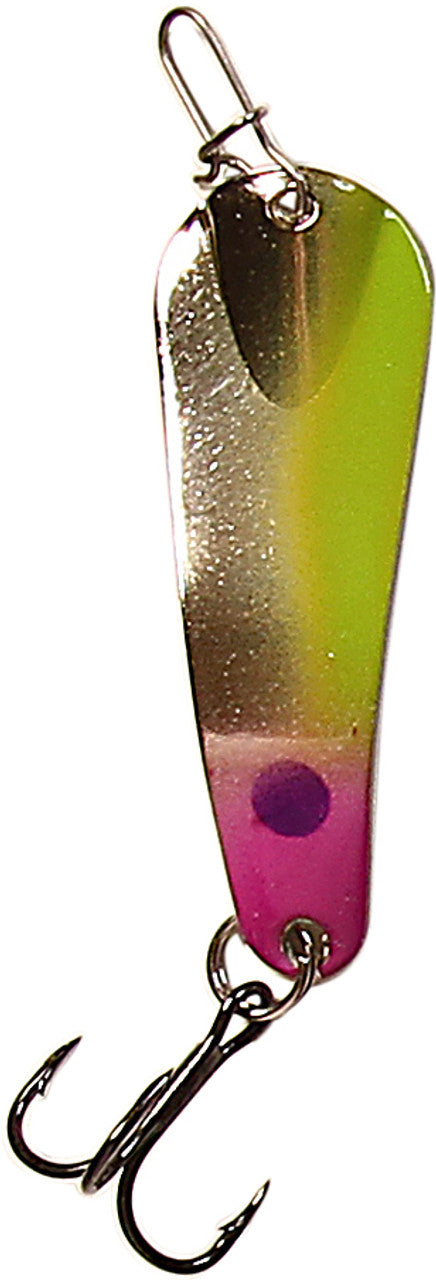 Custom Jigs & Spins Slender Spoon Pro Painted 2.25 1/4 oz Gold Alewife