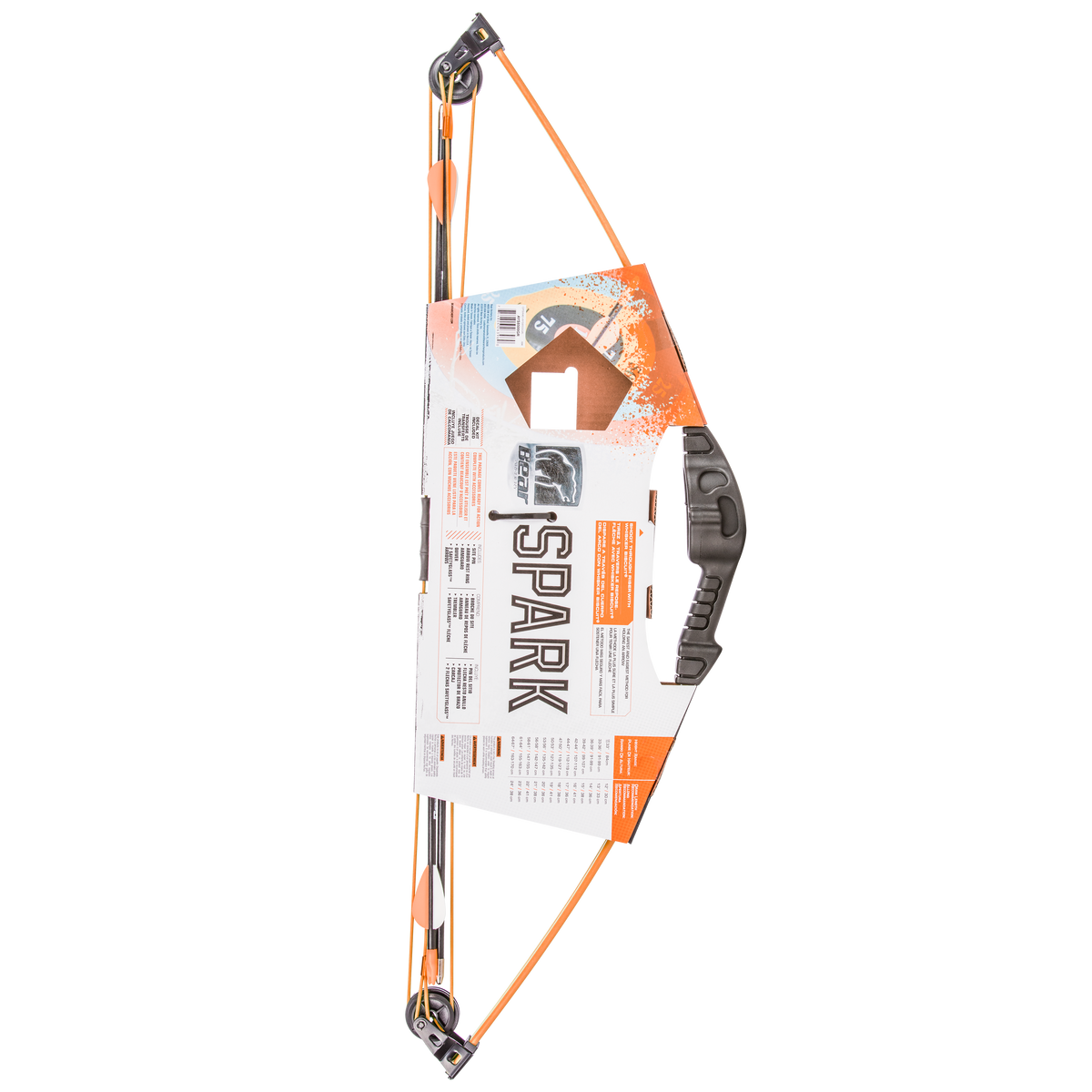 Bear Archery Spark Youth Bow - Flo Orange / Both / Continuous up to 10 lbs.