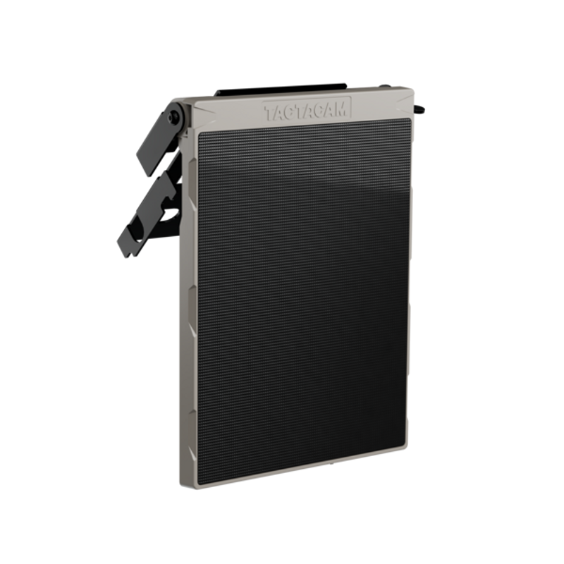 Tactacam REVEAL R5 V3 external solar panel (RV-EXT-V3) isolated on 800 × 800 clean white background, original product photo