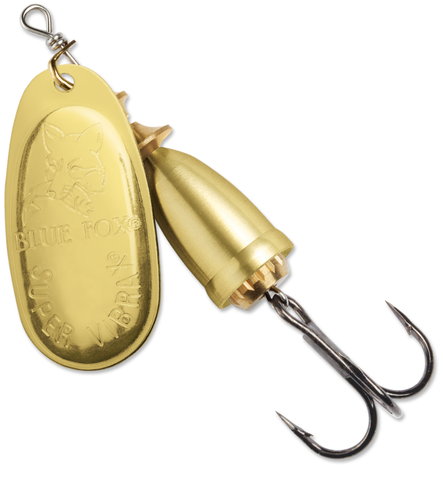 Blue Fox 6010200IC Classic Vibrax Spinner 18oz Plated GoldGold