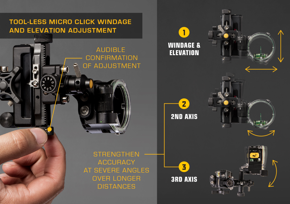 Trophy Ridge React® One Pro Bow Sight - Right Hand / .010