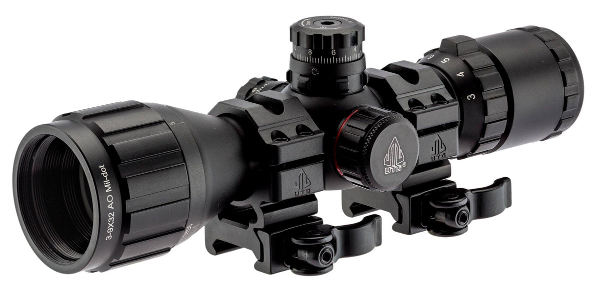 UTG BugBuster 3-9x32 AO Red/Green Mil-Dot Scope