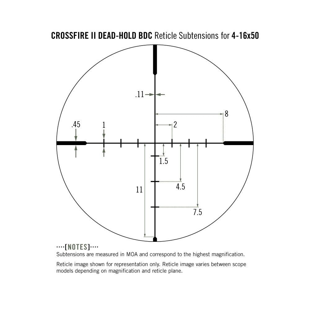 Vortex Crossfire II 4-16x50 AO Riflescope (30mm) BDC