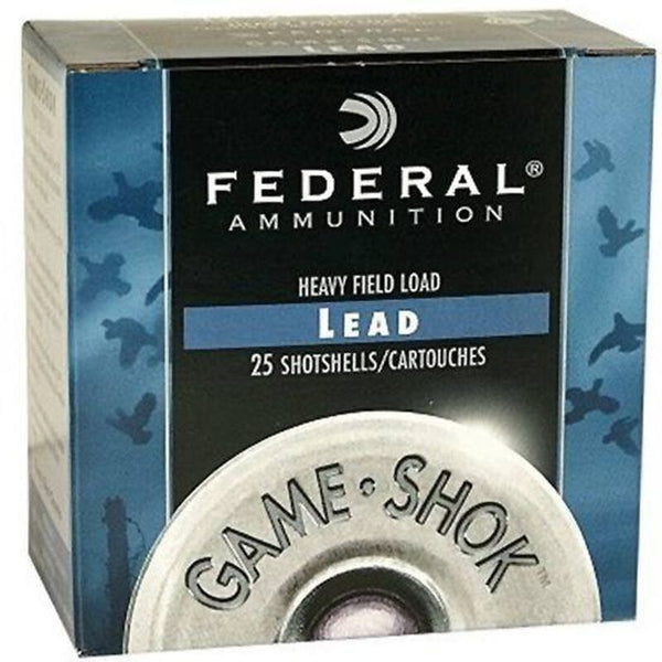 Federal Game-Shok 12 Gauge Shotshell 25 Rounds 2 3/4" #8 Lead 1 Ounce