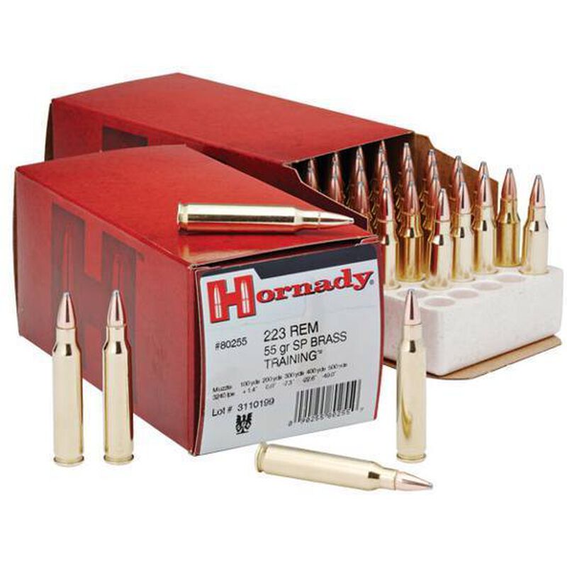 Hornady Custom Rifle Ammo 223 REM- SP- 55 Grains- 3240 fps- 50 Boxed