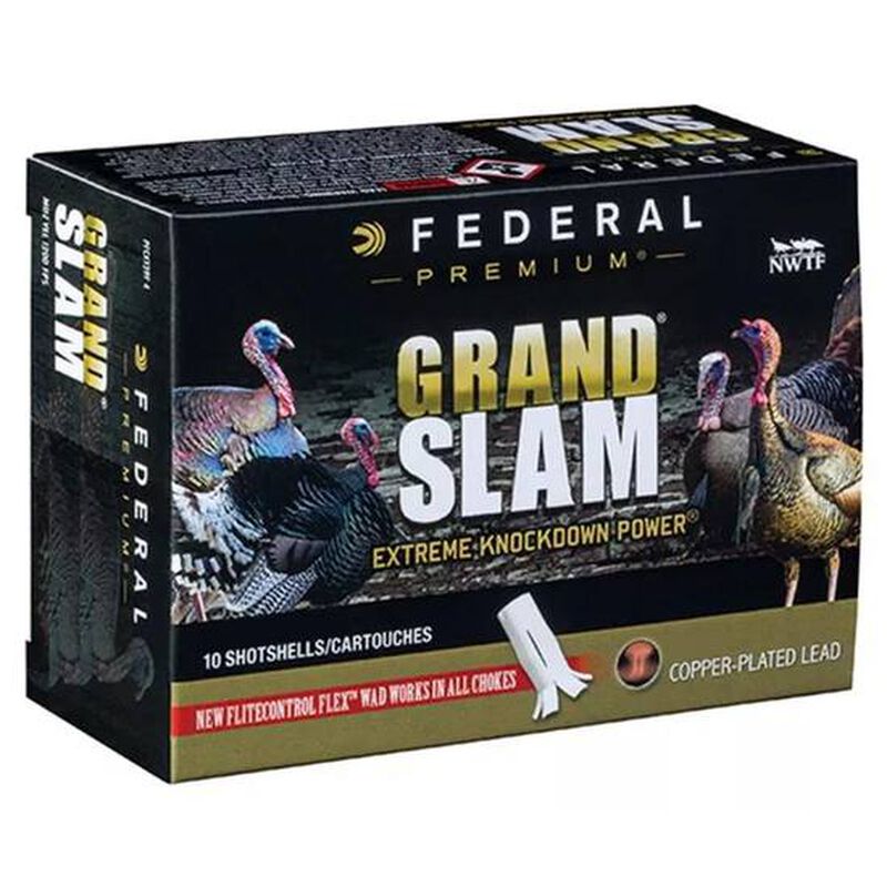 Federal Grand Slam 12 Gauge Ammunition 10 Rounds 3-1/2" Length