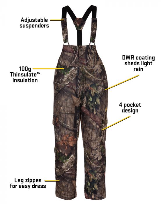 SCENTBLOCKER WHITETAIL PURSUIT INSULATED BIB