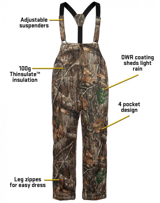 SCENTBLOCKER WHITETAIL PURSUIT INSULATED BIB