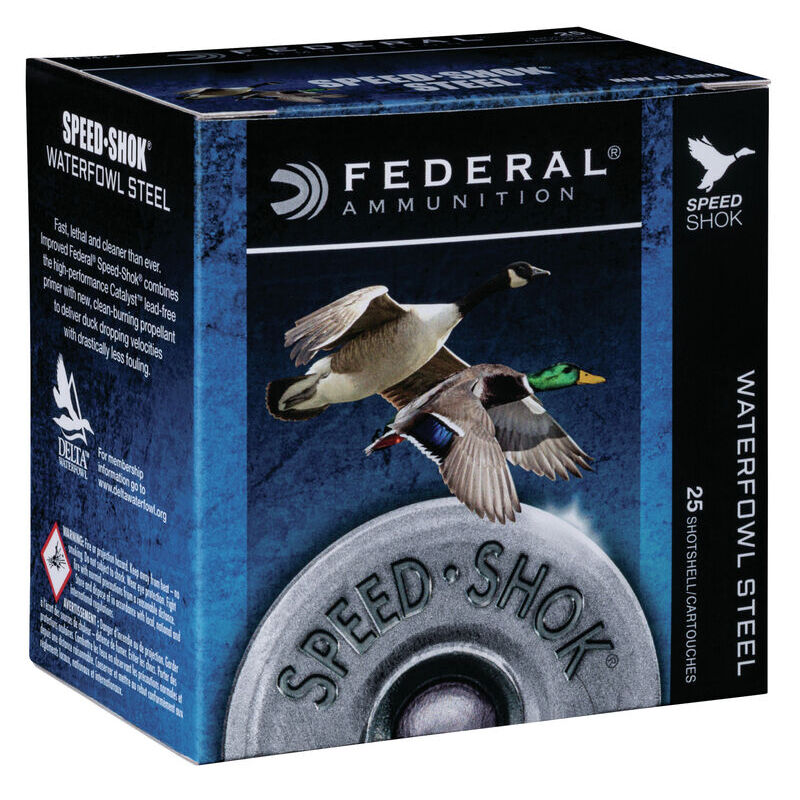 Federal Speed Shok Waterfowl Steel 10 Gauge Ammunition 3-1/2" T Steel Shot 1-1/2 oz 1450 fps