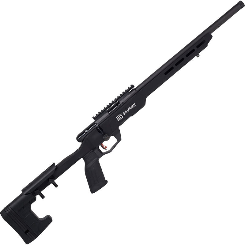 Savage B22 AVNS-SR Precision .22 LR Bolt Action Rimfire Rifle 18" Heavy Threaded Barrel 10 Rounds with Picatinny Rail Aluminum MDT Chassis Black Finish