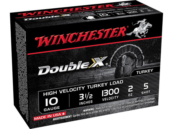 Winchester Double X Turkey Ammunition 10 Gauge 3-1/2" 2 oz #5 Copper Plated Shot-High Falls Outfitters