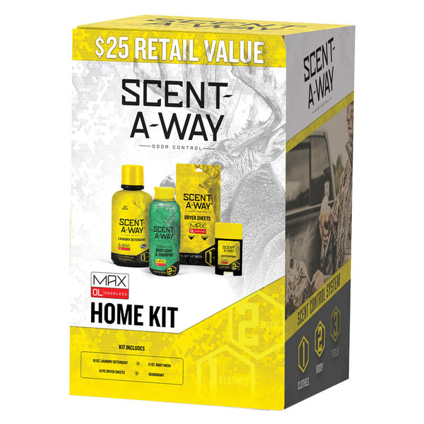 Hunter Specialties Scent-A-Way Max Home Kit Odor Eliminator Odorless 4-Piece