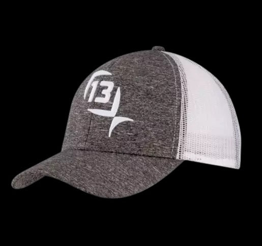 13 Fishing "Beer Fridge" Ballcap (Light Brown Unstructured - Snapback - Mesh Back)