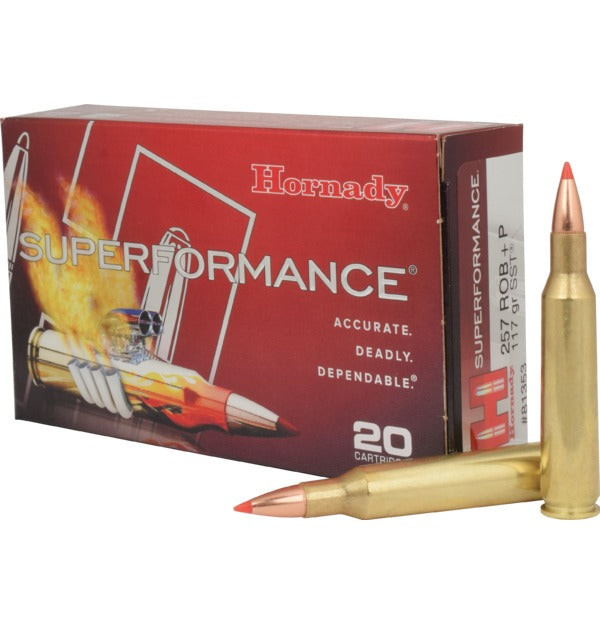 HORNADY SUPERFORMANCE 257 ROB+P - 117 GR SST