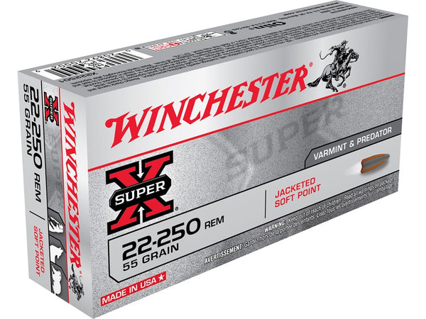 WINCHESTER SUPER X 22-250 55 GRAIN