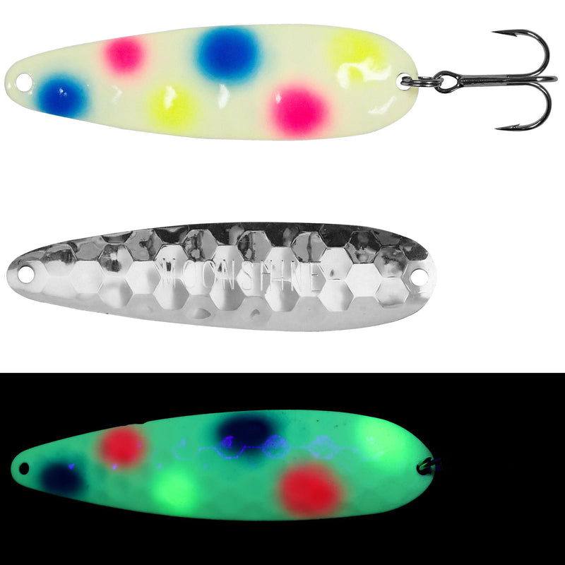 Moonshine Lures RV Series Trolling Spoon, Raspberry Carbon