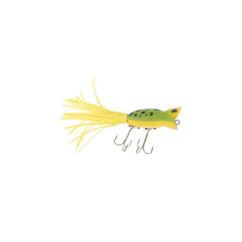 Arbogast  Hula Popper Topwater Popper- 2-- 3-8 oz- Black Floating