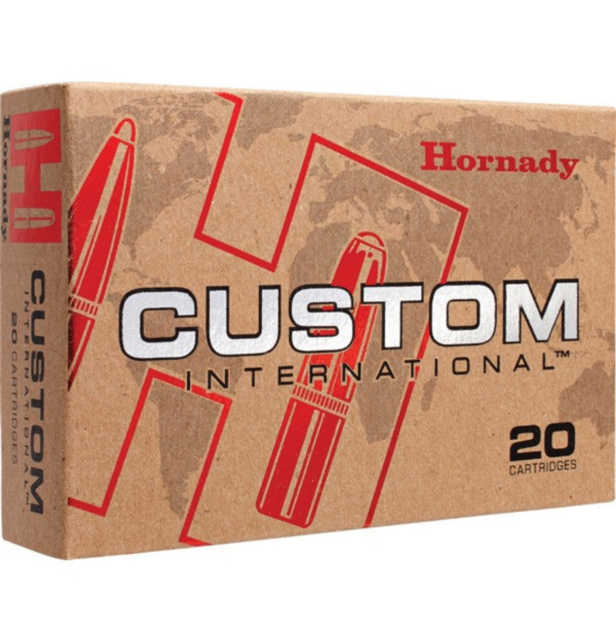 Hornady Custom International Rifle Ammo 30-06 SPR- RN- 220 Grains- 20 Rnds- Boxed
