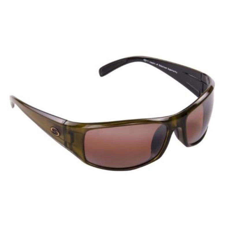 Strike King Plus Polariz Fisherman Sunglasses Black/Green (Hudson Revo)