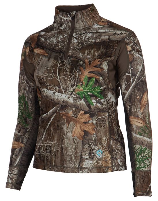 Womens BaseSlayer AMP Midweight 1/4 Zip Top